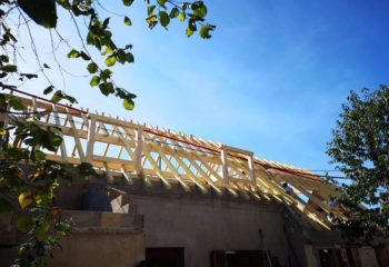 reconstruction d’une charpente en bois